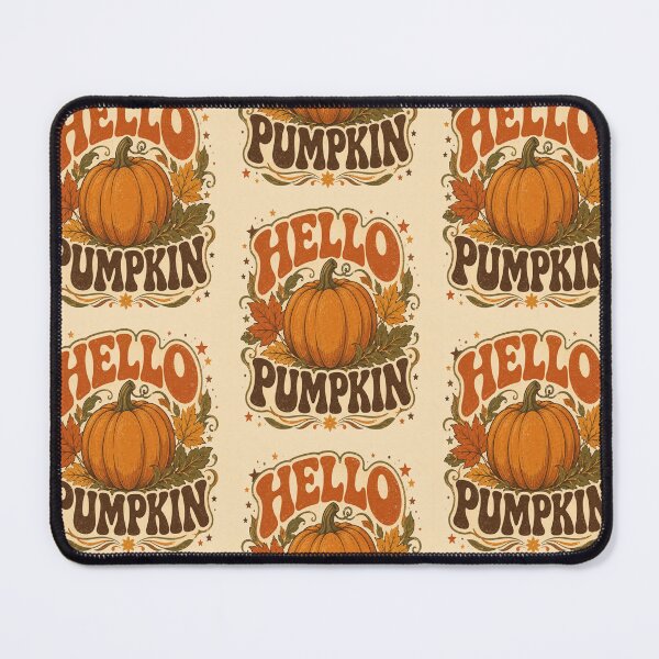 Item preview, Hello Pumpkin Retro Vintage Fall designed and sold by InspiredCreatives.