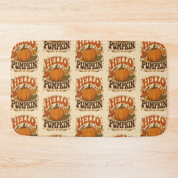 Item preview, Hello Pumpkin Retro Vintage Fall designed and sold by InspiredCreatives.