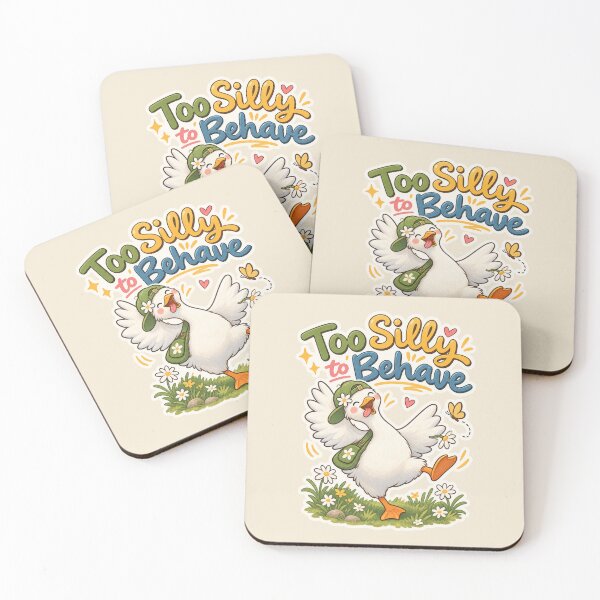 Item preview, Too Silly to Behave – Funny Goose designed and sold by Sasas Design.