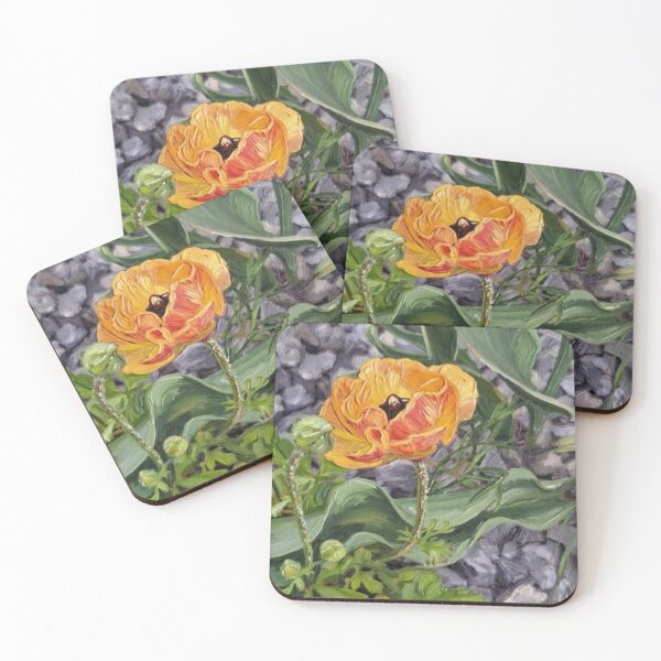Item preview, Vibrant Orange Flora in Stone Garden  designed and sold by SofiaByCruti.