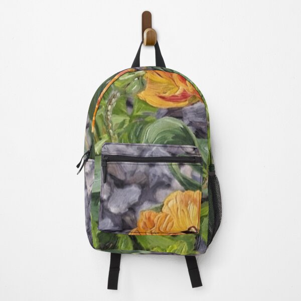 Item preview, Vibrant Orange Flora in Stone Garden designed and sold by SofiaByCruti.