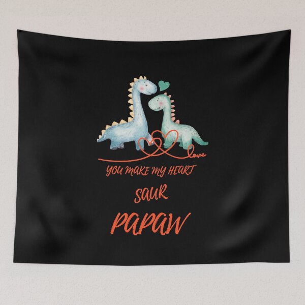 Item preview, You Make My Heart Saur Papaw - Happy Valentines Day designed and sold by MugsAndDuds.