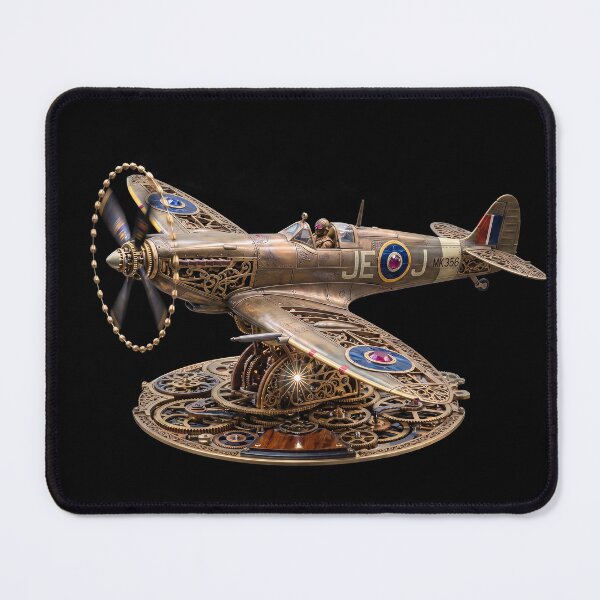 Item preview, Steampunk Spitfire Mechanical Fighter Plane designed and sold by ArtworkNorth.