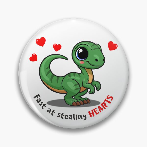 Item preview, Cute Velociraptor – Fast at Stealing Hearts designed and sold by Lily's World.
