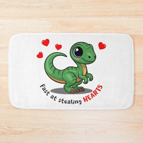 Item preview, Cute Velociraptor – Fast at Stealing Hearts designed and sold by Lily's World.