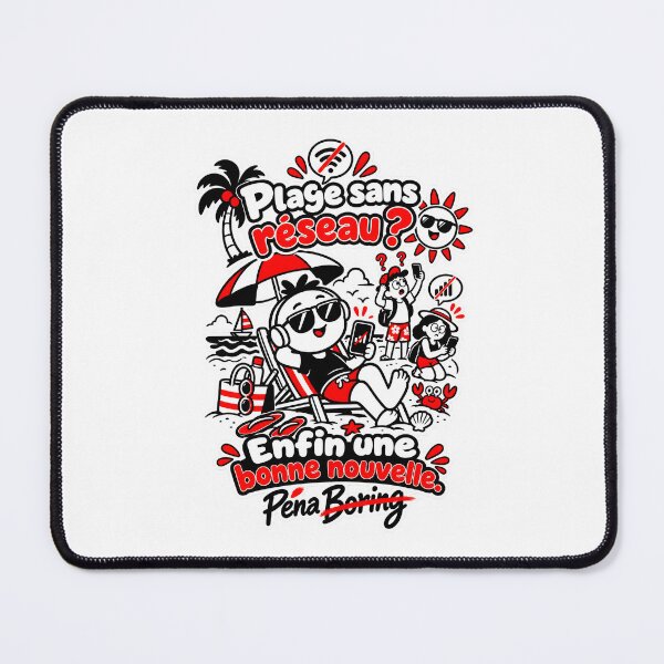 Item preview, Beach without cell service? Finally some good news – Funny disconnection t-shirt designed and sold by J-Impression.