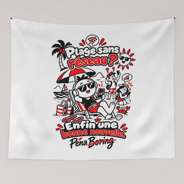 Item preview, Beach without cell service? Finally some good news – Funny disconnection t-shirt designed and sold by J-Impression.