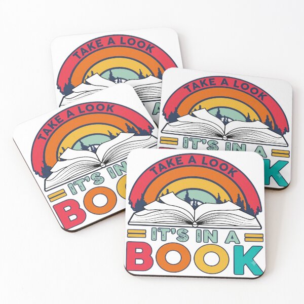 Item preview, Vintage "Take A Look, It's In A Book" Retro Sunset designed and sold by Shopeon Designs.