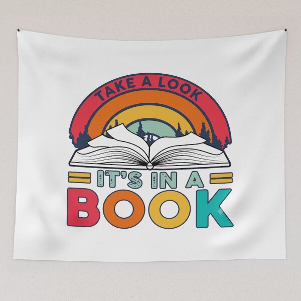 Item preview, Vintage "Take A Look, It's In A Book" Retro Sunset designed and sold by Shopeon Designs.