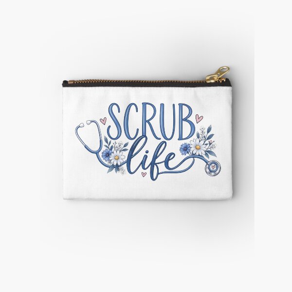 Item preview, Scrub Life Floral Stethoscope Nurse Graphic designed and sold by CG Studio.