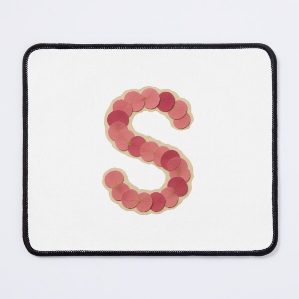 Item preview, Vintage Botanical Pressed Pink Petal Letter S designed and sold by ITCHAWAWAA.