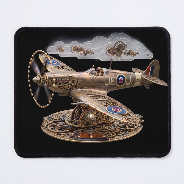 Item preview, Copy of Steampunk Spitfire Mechanical Fighter Plane designed and sold by ArtworkNorth.
