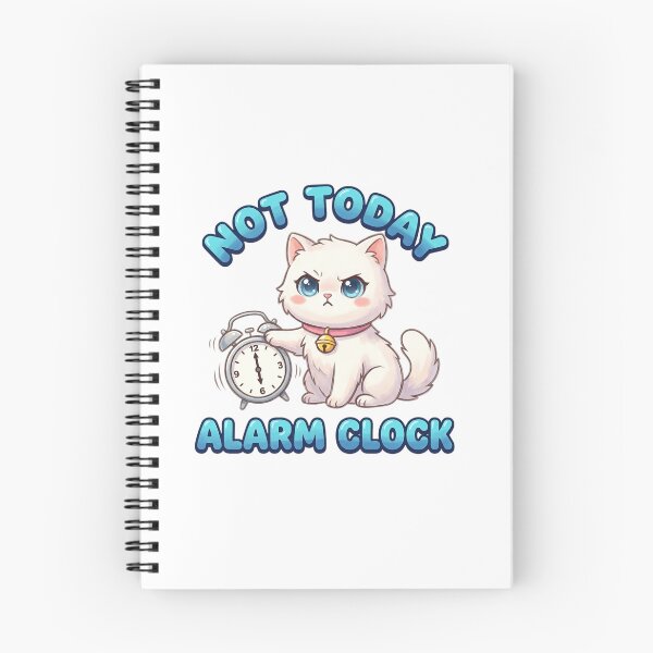 Item preview, Not Today Alarm Clock Cat ⏰ designed and sold by 1smillaundfiete.