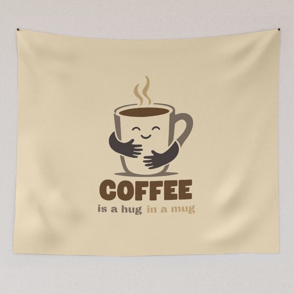 Item preview, Coffee Is a Hug in a Mug designed and sold by Shedronpanda.