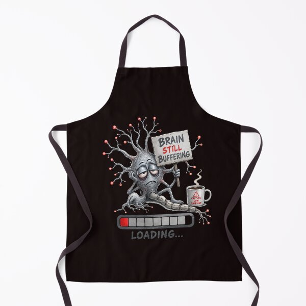 Item preview, Brain Still Buffering – Tired Neuron Loading Humour designed and sold by Tadeusz1.