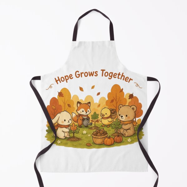 Item preview, Hope Grows Together Cottagecore Autumn Illustration designed and sold by InspiredCreatives.
