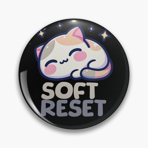 Item preview, Soft Reset Sleeping Cat Kawaii Design – Neurospicy Self-Care Illustration designed and sold by lenalenspod.
