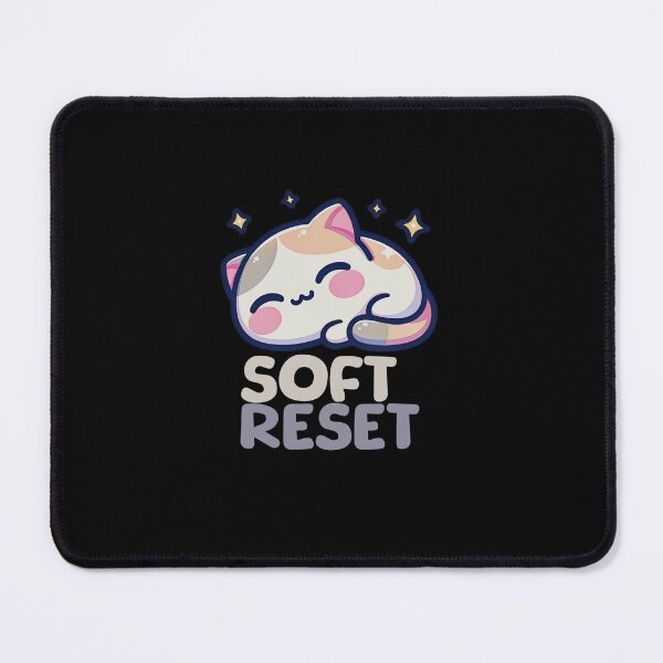 Item preview, Soft Reset Sleeping Cat Kawaii Design – Neurospicy Self-Care Illustration designed and sold by lenalenspod.