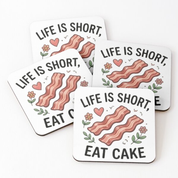 Item preview, Life Is Short Eat Cake — Funny Cake Lover Dessert Design designed and sold by Tipsy24.