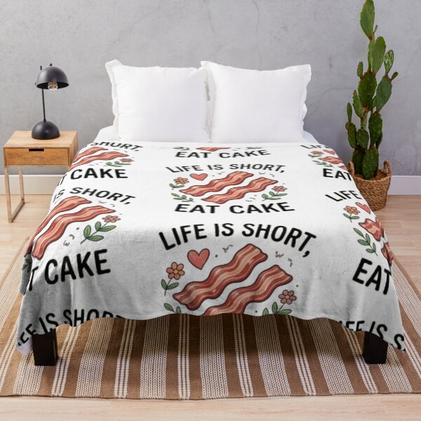 Item preview, Life Is Short Eat Cake — Funny Cake Lover Dessert Design designed and sold by Tipsy24.