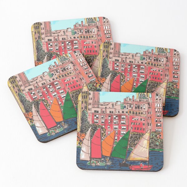 Item preview, Boating Club on the Charles designed and sold by CreativeRootsStudio.