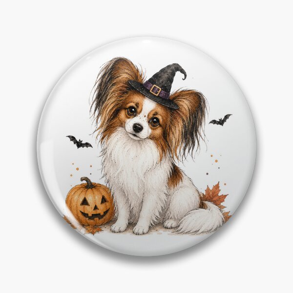 Item preview, Papillon Witch Hat | Cute Halloween Dog designed and sold by PAPIRO SIGLO XXI.