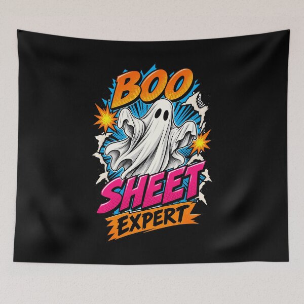 Item preview, Boo Sheet Expert Ghosts Halloween Humor - Spooky Season  designed and sold by NewRedLady.