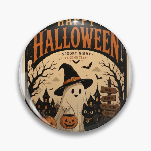 Item preview, Happy Helloween Poster designed and sold by DoveArtDesigns.