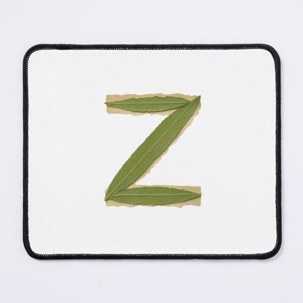 Item preview, Vintage Botanical Green Leaf Letter Z designed and sold by ITCHAWAWAA.