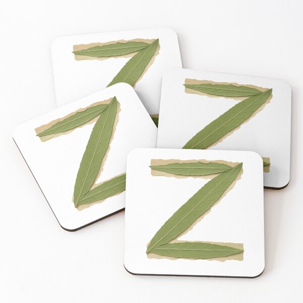 Item preview, Vintage Botanical Green Leaf Letter Z designed and sold by ITCHAWAWAA.