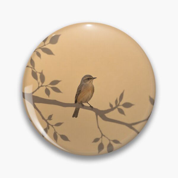 Item preview, The Quiet Perch – Minimalist Bird and Shadow Branch Art designed and sold by SacredLensV.