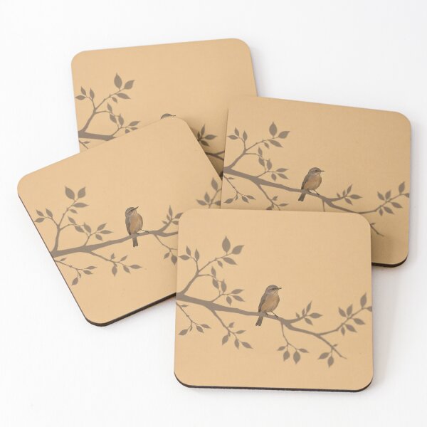 Item preview, The Quiet Perch – Minimalist Bird and Shadow Branch Art designed and sold by SacredLensV.