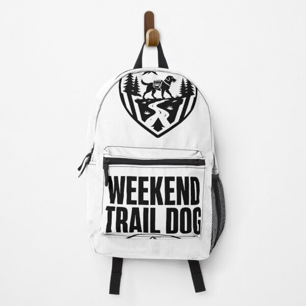 Item preview, Weekend Trail Dog Hiking Adventure Badge designed and sold by DesignDazzles.