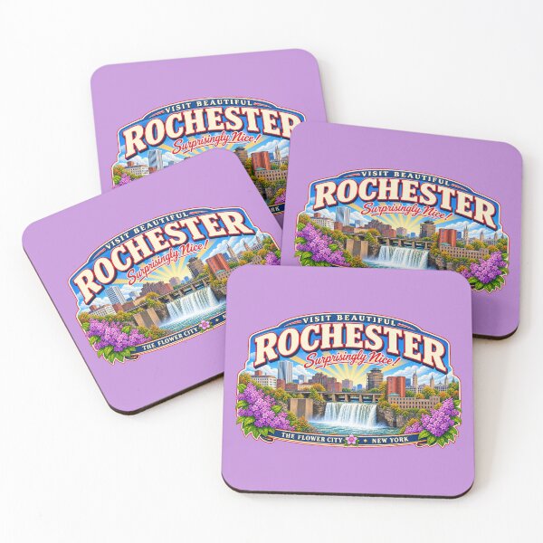 Item preview, Rochester - Surprisingly Nice! Vintage Travel Poster designed and sold by Flower City Fallout.