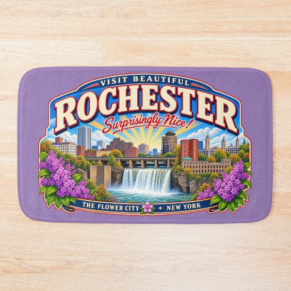 Item preview, Rochester - Surprisingly Nice! Vintage Travel Poster designed and sold by Flower City Fallout.