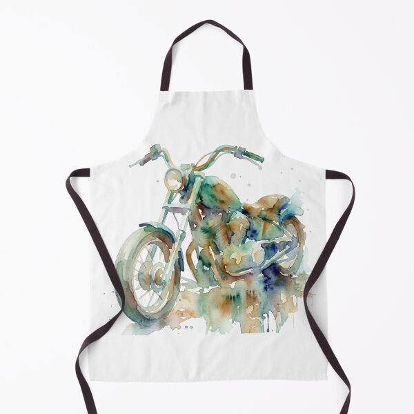 Item preview, Vintage Chopper Motorcycle Watercolor Art designed and sold by caracatita75.