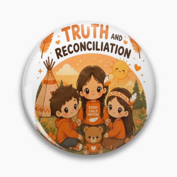 Item preview, Truth and Reconciliation Day Kawaii | Every Child Matters Cute Orange Awareness Illustration designed and sold by InspiredCreatives.
