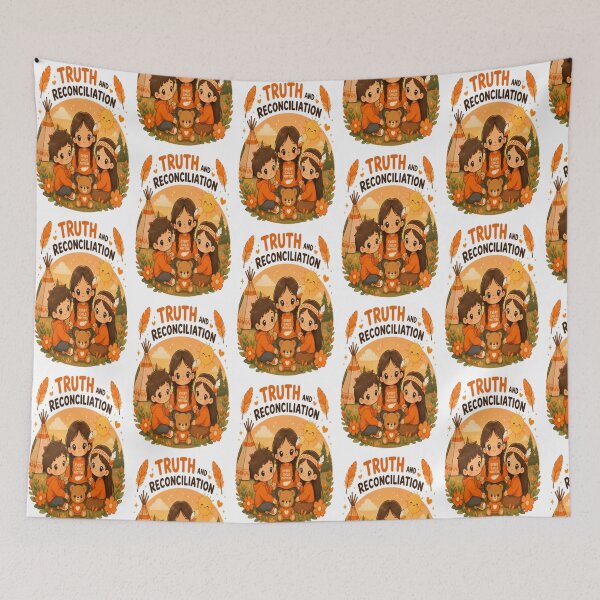 Item preview, Truth and Reconciliation Day Kawaii | Every Child Matters Cute Orange Awareness Illustration designed and sold by InspiredCreatives.