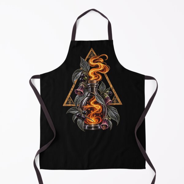 Item preview, Forbidden Belladonna Apothecary Flask – Gothic Poison Garden Art designed and sold by Anyshca.