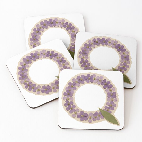Item preview, Vintage Botanical Purple Floral Letter Q designed and sold by ITCHAWAWAA.
