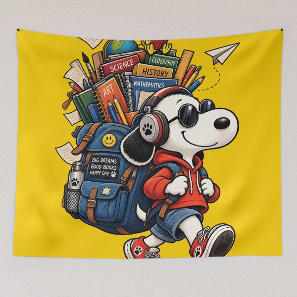 Item preview, Cool Beagle Student - Back to School Backpack Illustration designed and sold by BLUESKY11a.