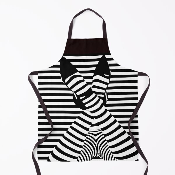 Item preview, Hypnotic Striped Woman – Optical Illusion Art designed and sold by GRFORA.