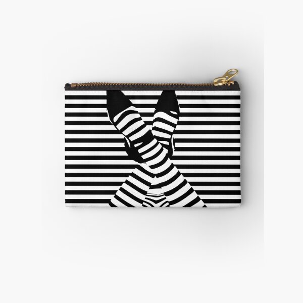 Item preview, Hypnotic Striped Woman – Optical Illusion Art designed and sold by GRFORA.