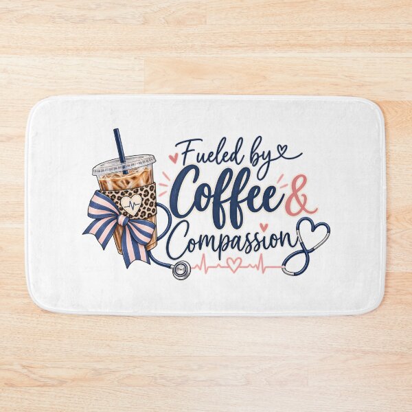 Item preview, Fueled by Coffee and Compassion Nurse Life Graphic designed and sold by CG Studio.