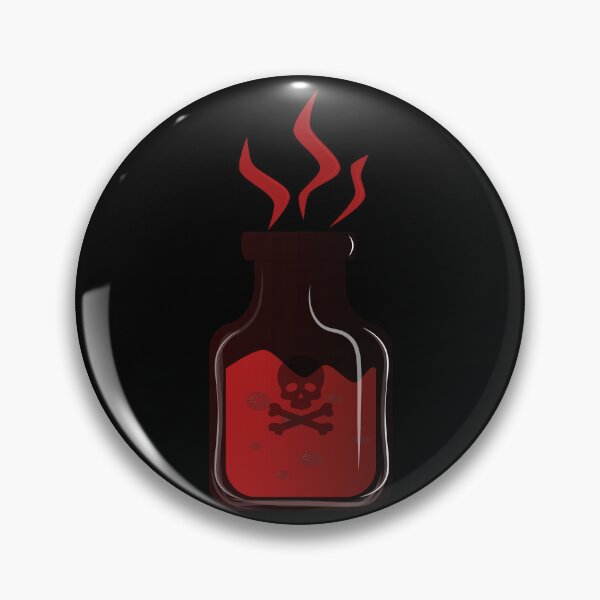 Item preview, Toxic Skull Potion Bottle – Dark Halloween Poison Jar designed and sold by Rav3nArt.