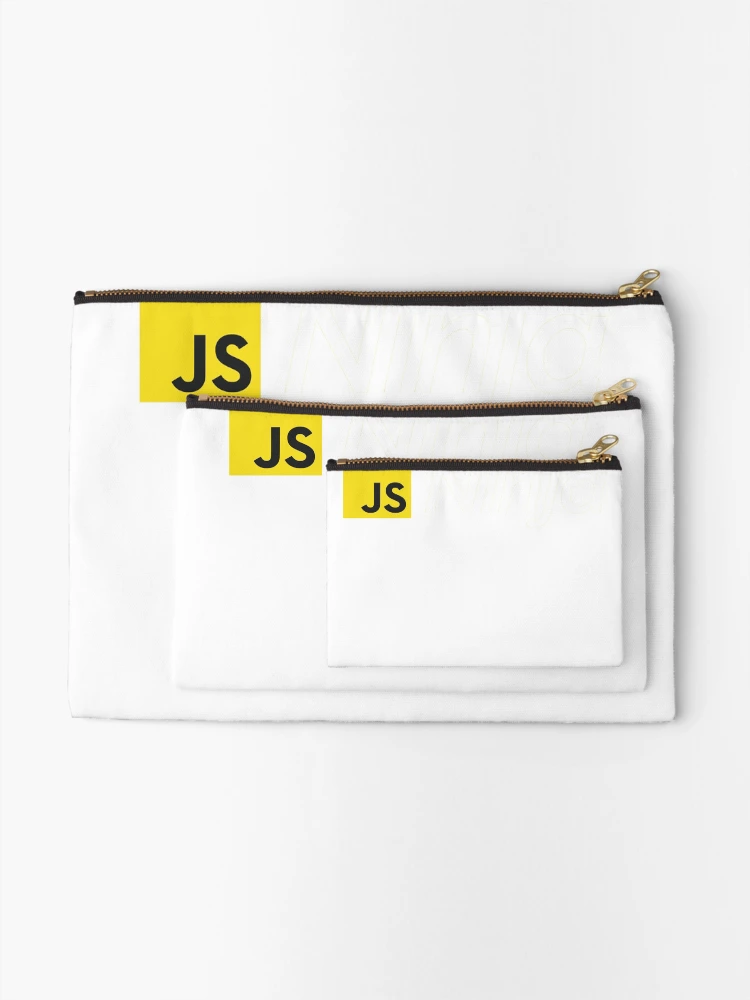 Thumbnail 2 of 4, Zipper Pouch, JavaScript Ninja Developer designed and sold by EyeHeartTech.