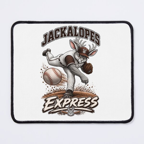 Item preview, Jackalopes Express – Fireball Baseball Pitcher designed and sold by Clint Reno Designs.