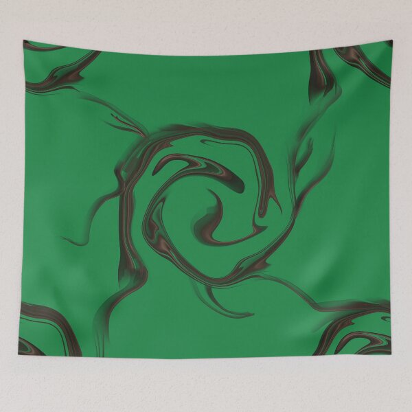 Item preview, Emerald Green Swirl Seamless Marble Pattern designed and sold by CaramelCo.