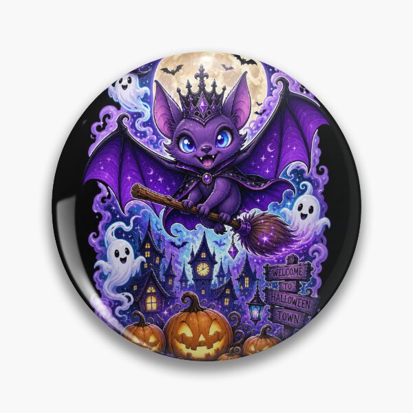 Item preview, Purple Bat Halloween Town designed and sold by cecexartwork.