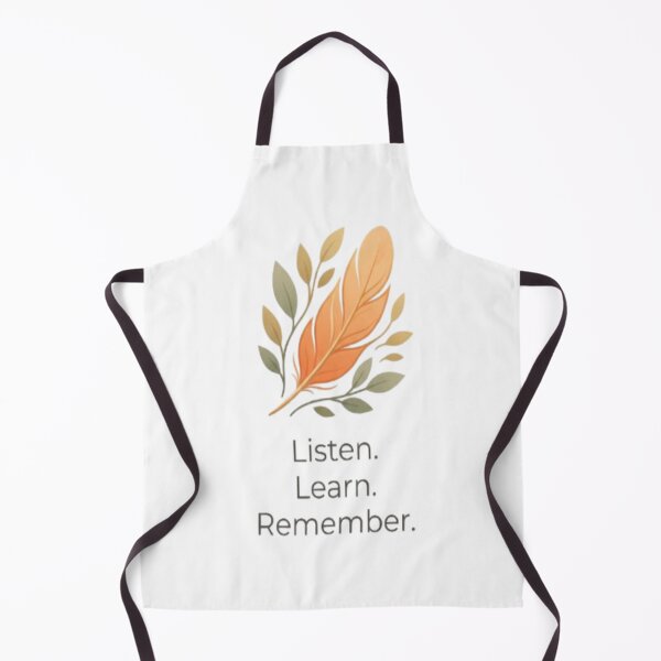 Item preview, Listen Learn Remember Orange Feather Truth and Reconciliation Day Minimal designed and sold by InspiredCreatives.